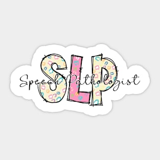 Speech Pathologist Vintage Retro SLP Sticker